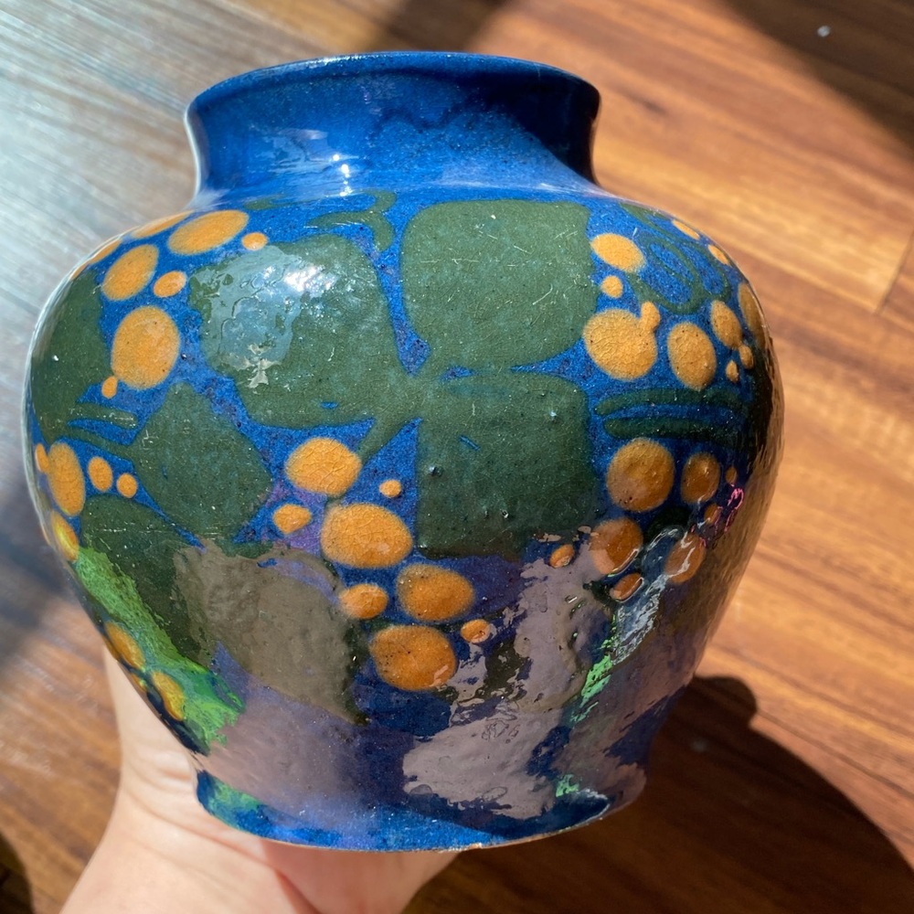 Elchinger et Cie French pottery vase